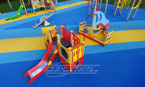 Игровой комплекс МГ-74 Кораблик (красно-желтый).  �2